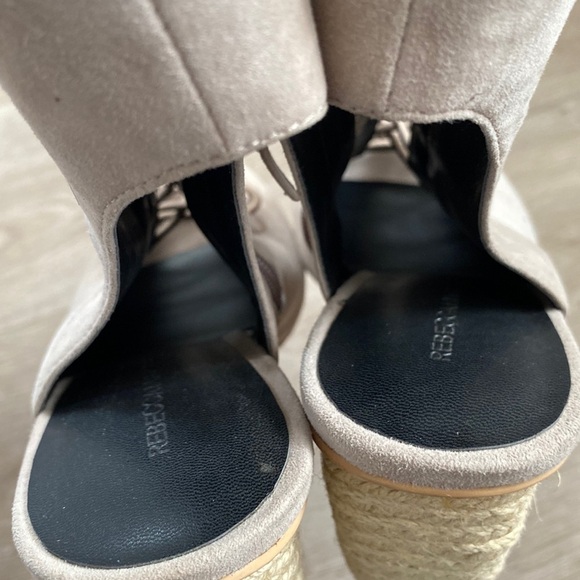 Rebecca Minkoff Elle Suede Lace Up Heeled Espadrilles - Picture 12 of 16